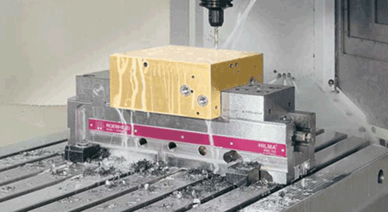 Mechanical-hydraulic machine vise HILMA.KNC 125