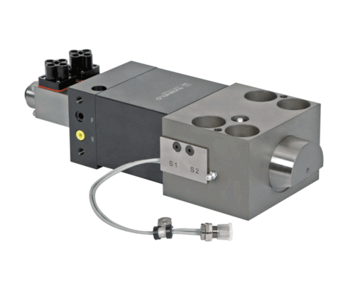 Elemento de sujeción en forma de cuña 2.2409 con control individual por válvulas Elemento de sujeción en forma de cuña 2.2409 con control individual por válvulas