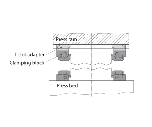 Installation example: Angular clamps 3.2206 Installation example: Angular clamps 3.2206